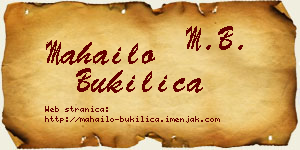Mahailo Bukilica vizit kartica